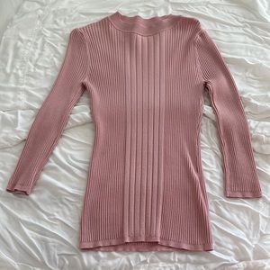 White House Black Market pink sweater top
